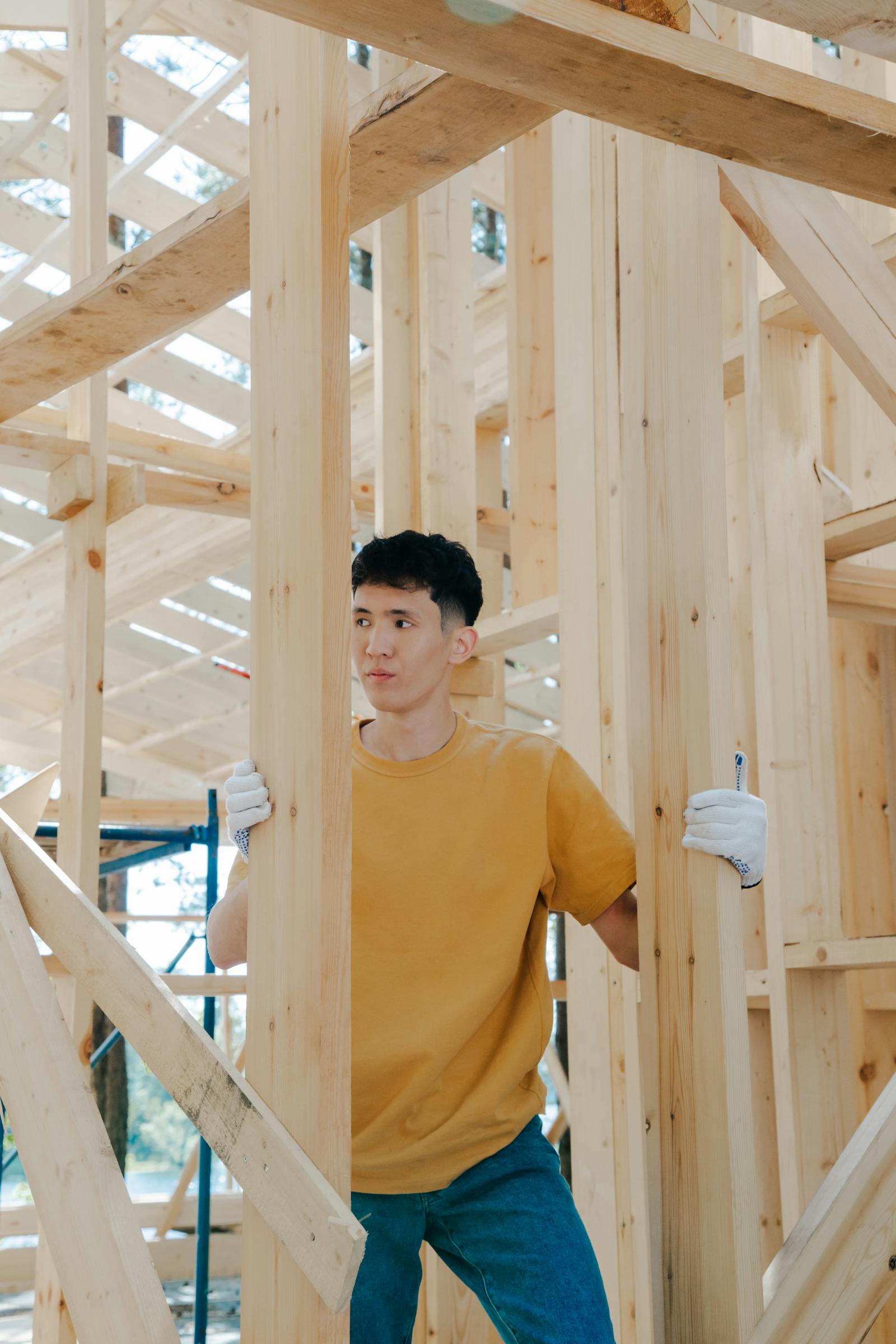 Holzhaus-Projekt — Symbolbild